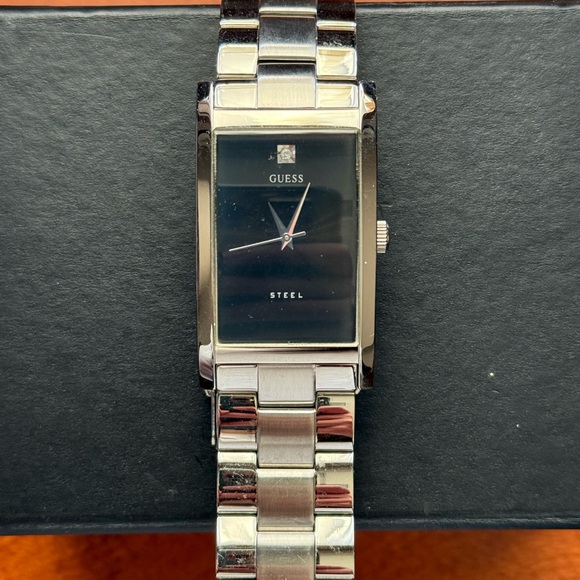 Guess Steel Rectangular Watch - Picture 2 of 7